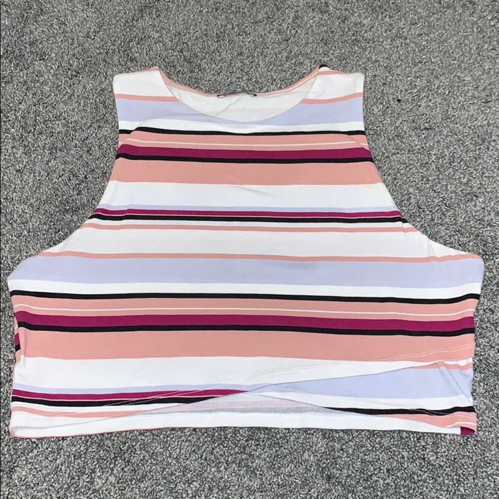 stripped crop top